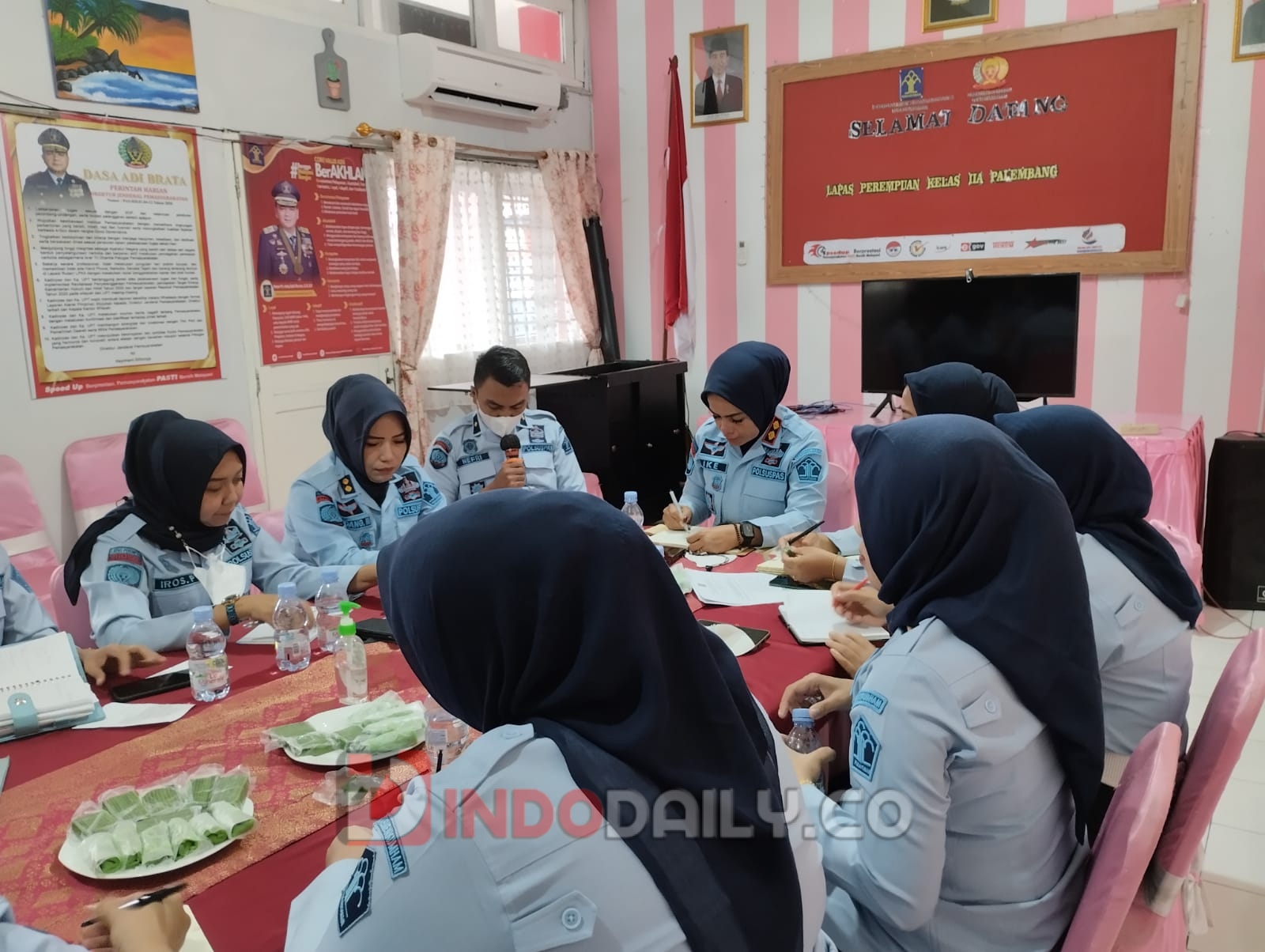 Lapas Perempuan Palembang  Rapat Monitoring dan Evaluasi Rencana Kerja