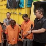 Anggota unit ranmor Satrekrim Polrestabes Palembang berhasil meringkus Komplotan Spesialis pencuri mobil truk , Kamis (19/1/2023) siang
