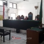Suasana sidang di Pengadilan Negeri (PN) Palembang, Selasa (24/1/2023).