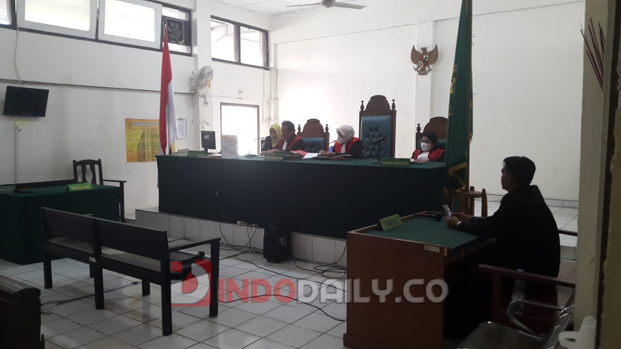 Suasana sidang di Pengadilan Negeri (PN) Palembang, Selasa (24/1/2023).
