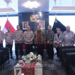 Kapolda Sumsel Irjen Pol A Rachmad Wibowo SIK saat menerima audiensi Rektor Unsri rof Dr Ir Anis Saggaff MSCE IPU ASEAN Eng