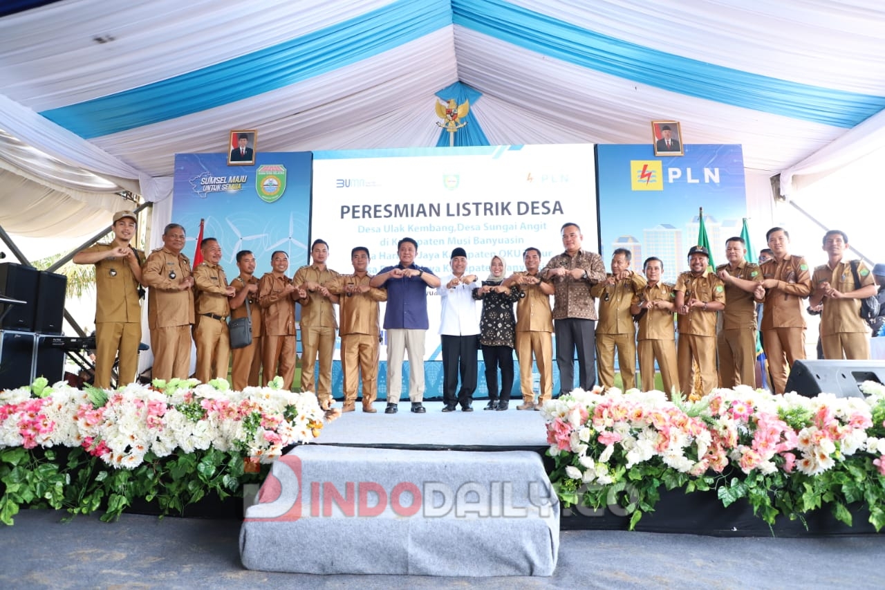 Peresmian Listrik Desa di Kecamatan Batanghari Leko