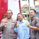 Kapolrestabes Palembang saat Jumat Curhat di Lapangan Volly PT Remco kelurahan ogan baru kertapati Palembang Jumat (27 /1/2023) pagi