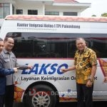 Kakanwil Kemenkumham Sumsel, Dr Ilham Djaya saat meninjau lokasi Kantor UKK Musi Banyuasin yang terletak di Jalan Merdeka, Sekayu, Musi Banyuasin, Jumat (27/1/2023) pagi