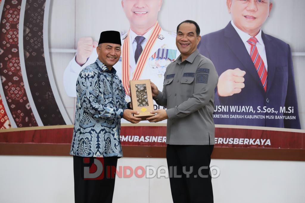 Kakanwil Kemenkumham Sumsel, Dr Ilham Djaya melakukan audiensi dengan Pj Bupati Kabupaten Musi Banyuasin, Apriyadi, Jumat (27/1/2023), di Rumah Dinas Bupati setempat