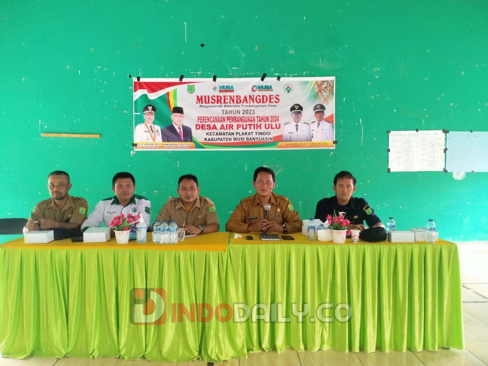 Pemdes Air Putih Ulu, kecamatan Plakat Tinggi menggelar Musyawarah Desa, Senin (30/1/2023)