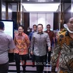 Ketua MPR RI sekaligus Wakil ketua Umum Partai Golkar Bambang Soesatyo saat menghadiri perayaan HUT ke-15 Alila Hospital Group, di Jakarta, Selasa (31/1/23)