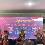 Persembahan tari tanggai dalam rangkaian syukuran Hari Bakti Imigrasi ke-73
