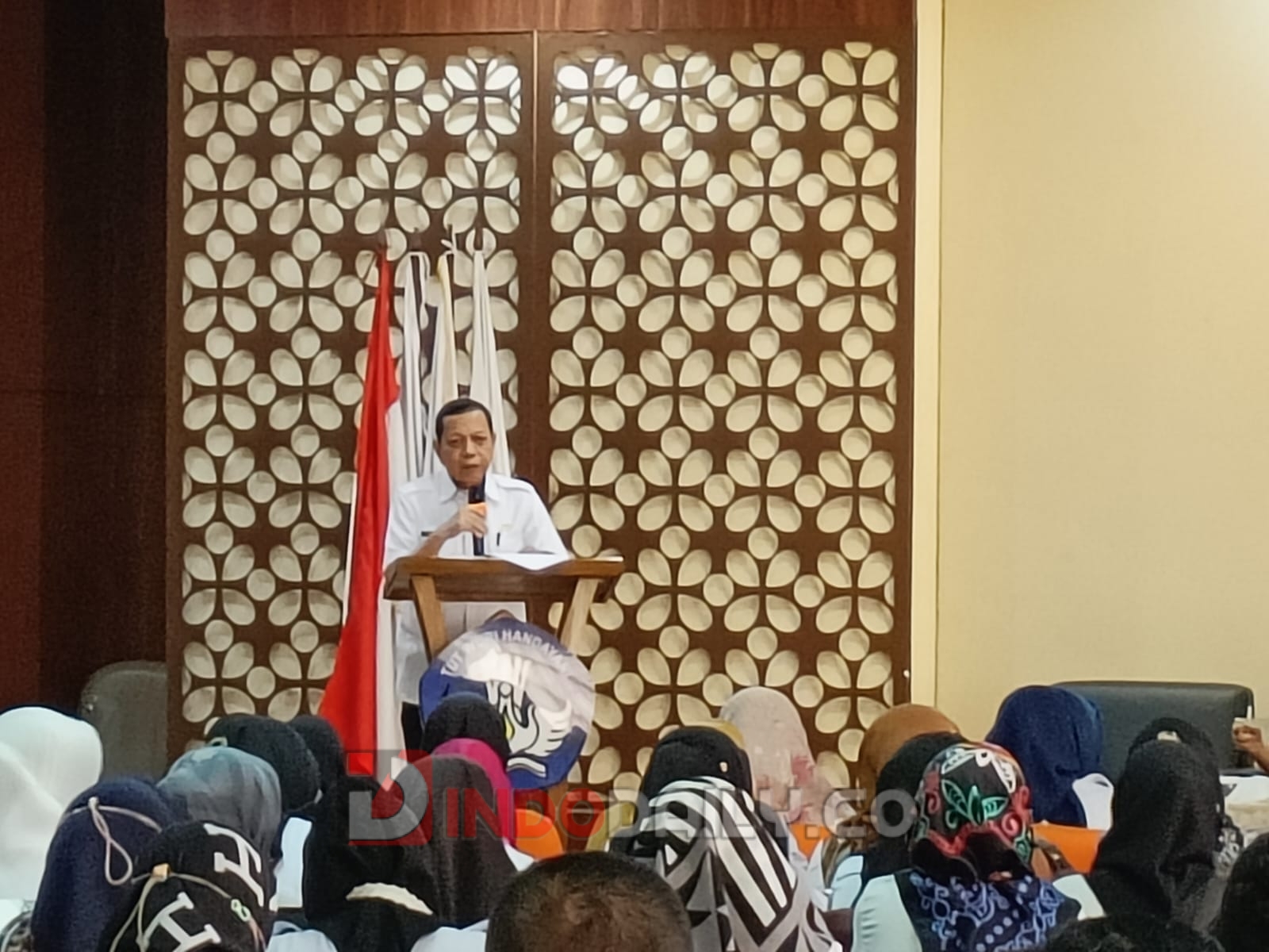 sosialisasi Sapu Bersih Pungutan Liar (Saber Pungli) bagi Kepala TK / SD / SMP di Kota Palembang yang diselenggarakan di Aula Kantor Dinas Pendidikan Kota Palembang, Rabu (01/02/2023).