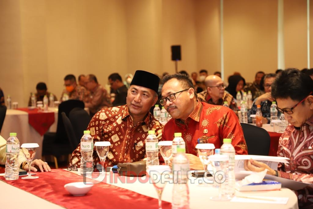 Pj Bupati Musi Banyuasin Drs H Apriyadi MSi menghadiri Rapat Kerja Nasional Dewan Pengurus Pusat Forsesdasi Tahun 2023, di Hotel Swiss Belinn Kemayoran Jakarta Pusat, Kamis (2/2/2023)