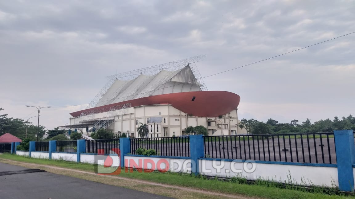 Gedung Olahraga (GOR) Perahu Kajang berlokasi di Kelurahan Tanjung Rancing Kecamatan Kayuagung