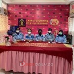 Pegawai Lapas Perempuan Palembang Kanwil Kemenkumham Sumsel saat mengikuti zoom secara virtual, bertempat di Aula Lapas Perempuan Palembang Kanwil Kemenkumham Sumsel, Kamis (02/02/2023)