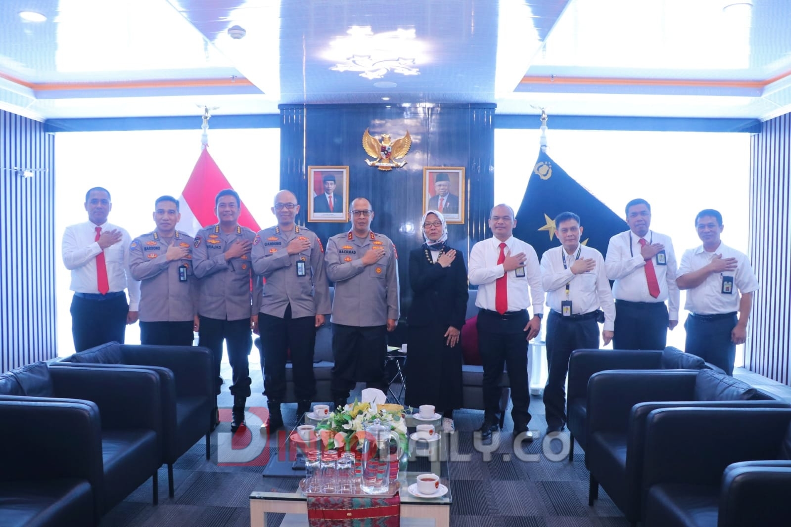 Kapolda Sumsel, Irjen Pol A Rachmad Wibowo SIK menerima Kakanwil DJP Sumsel Babel, Senin (6/2/2023)