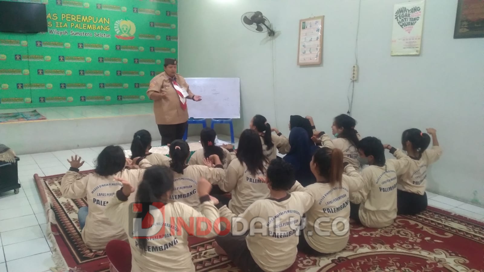 Kegiatan kepramukaan di Lapas Perempuan Kelas IIA Palembang