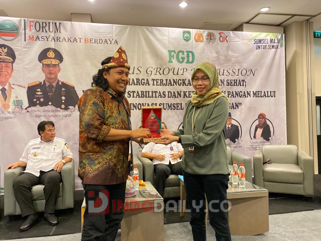FGD "Harga terjangkau, pangan sehat, wujudkan stabilitas dan kedaulatan pangan melalui inovasi Sumsel Mandiri Pangan"  di Hotel Amaris Palembang, Rabu (08/02/2023)