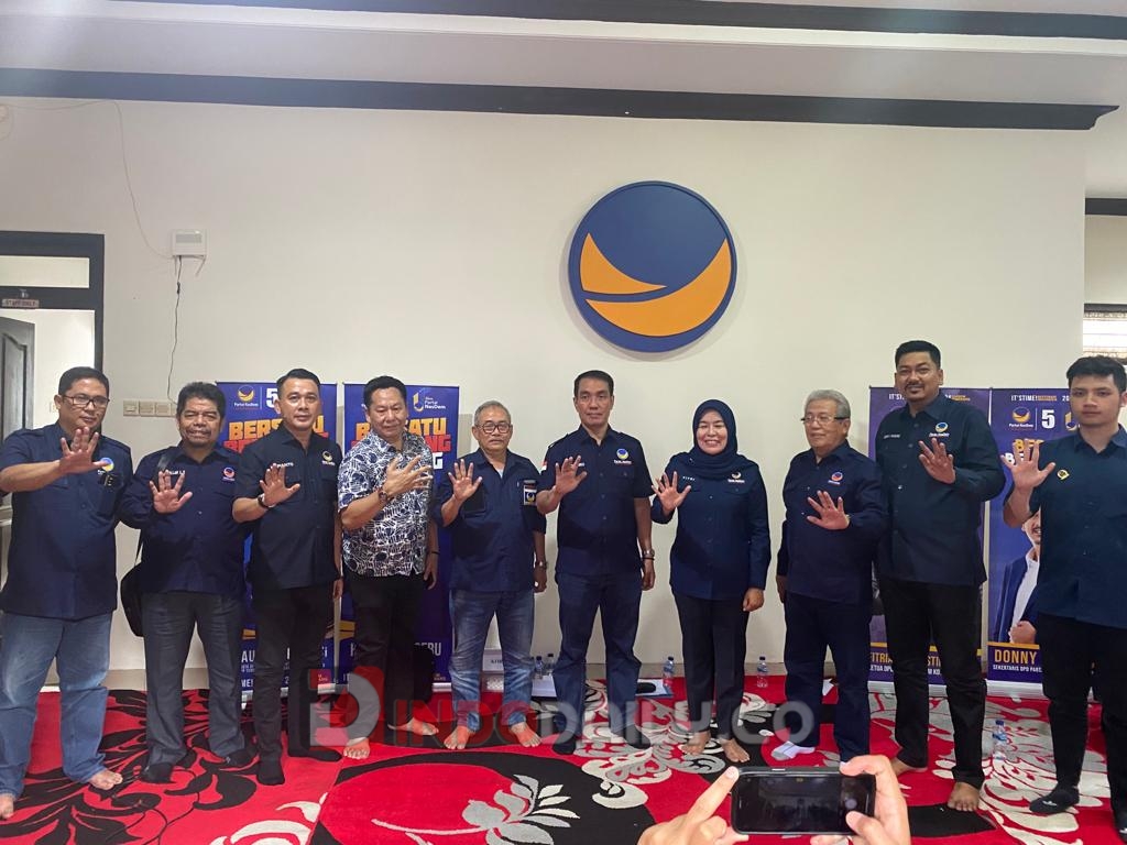 Silaturahmi seluruh Pengurus, Kader dan Partisipan DPD partai Nasdem dari 18 Kecamatan serta 170 kelurahan kota Palembang dalam rangka persiapan menghadapi pemilu 2024.
