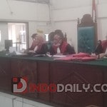 Suasana di Pengadilan Negeri Palembang, Rabu (15/2/2023)