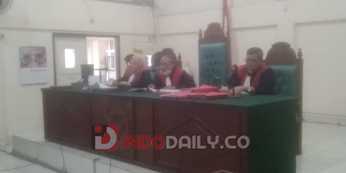 Suasana di Pengadilan Negeri Palembang, Rabu (15/2/2023)