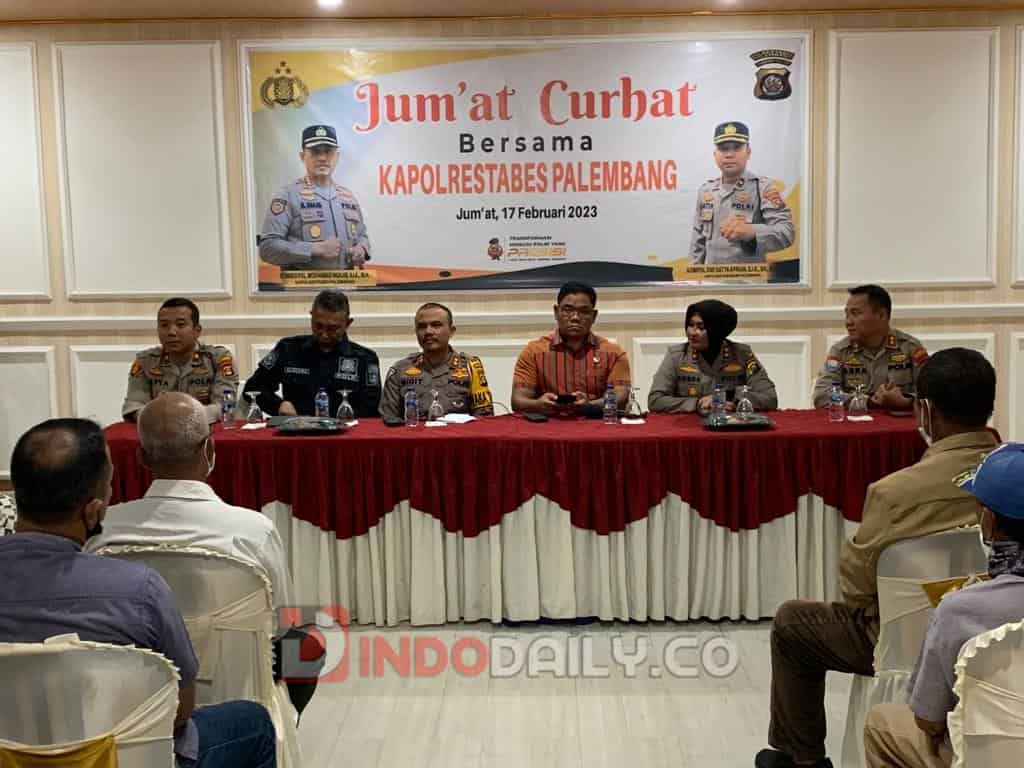 di Kantor Mapolsekta Sukarame Polrestabes Palembang Kecamatan Alang2 Lebar Palembang Jumat (17/2/2023) pagi