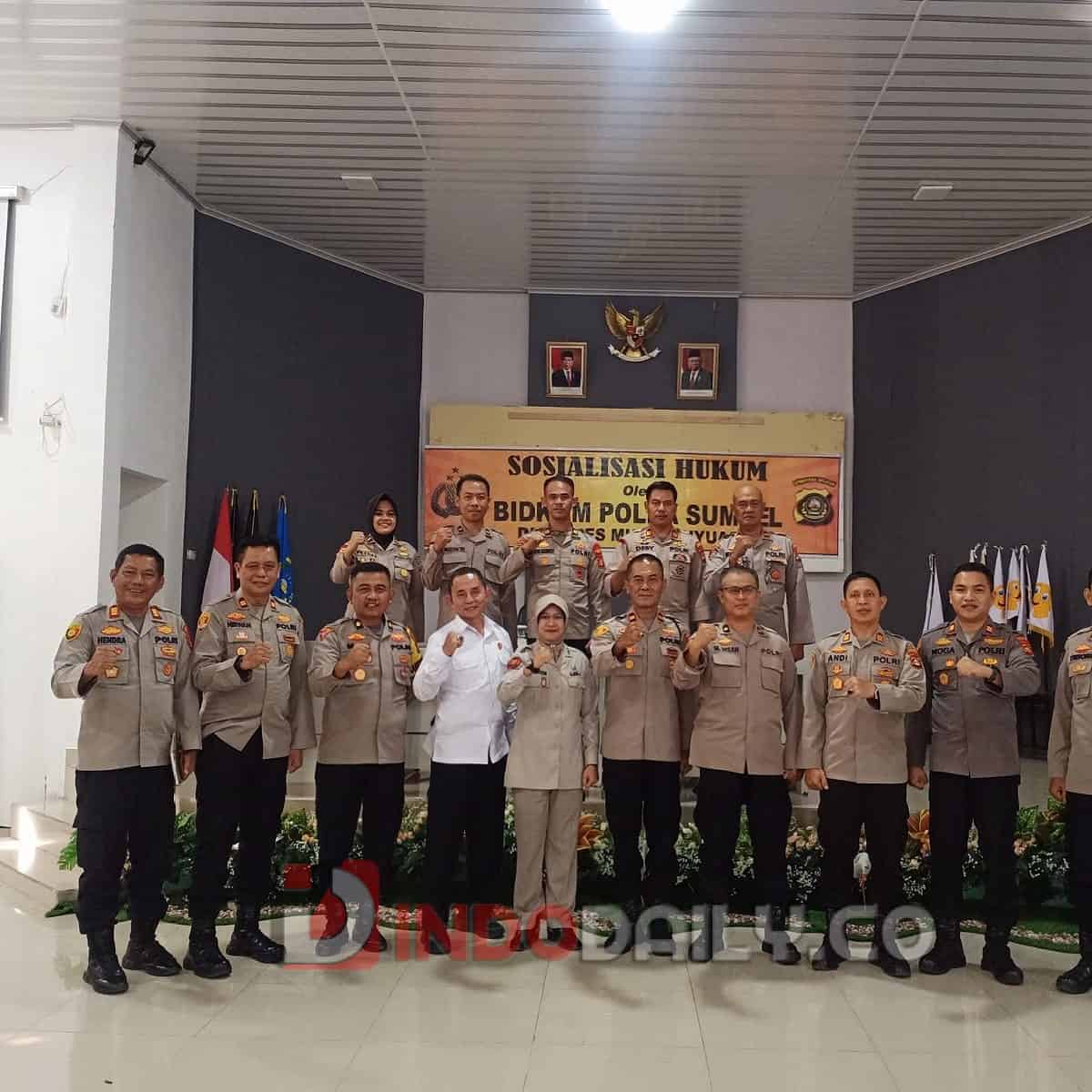 Penyidik polres Muba dan jajaran menggelar penyuluhan hukum, Senin (20/02/2023) di ruang Aula Alex Nurdin Polres Muba