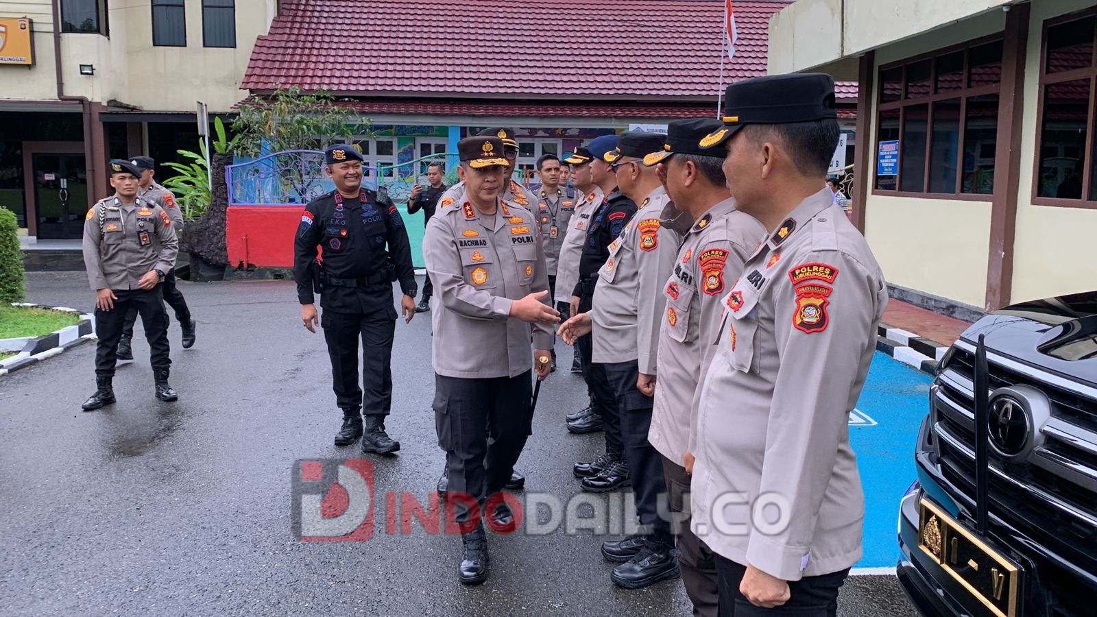 Kapolda Sumsel Irjen A Rachmad A Wibowo SIK saat kunjungan ke Polres Lubuklinggau, Kamis (23/2/2023)