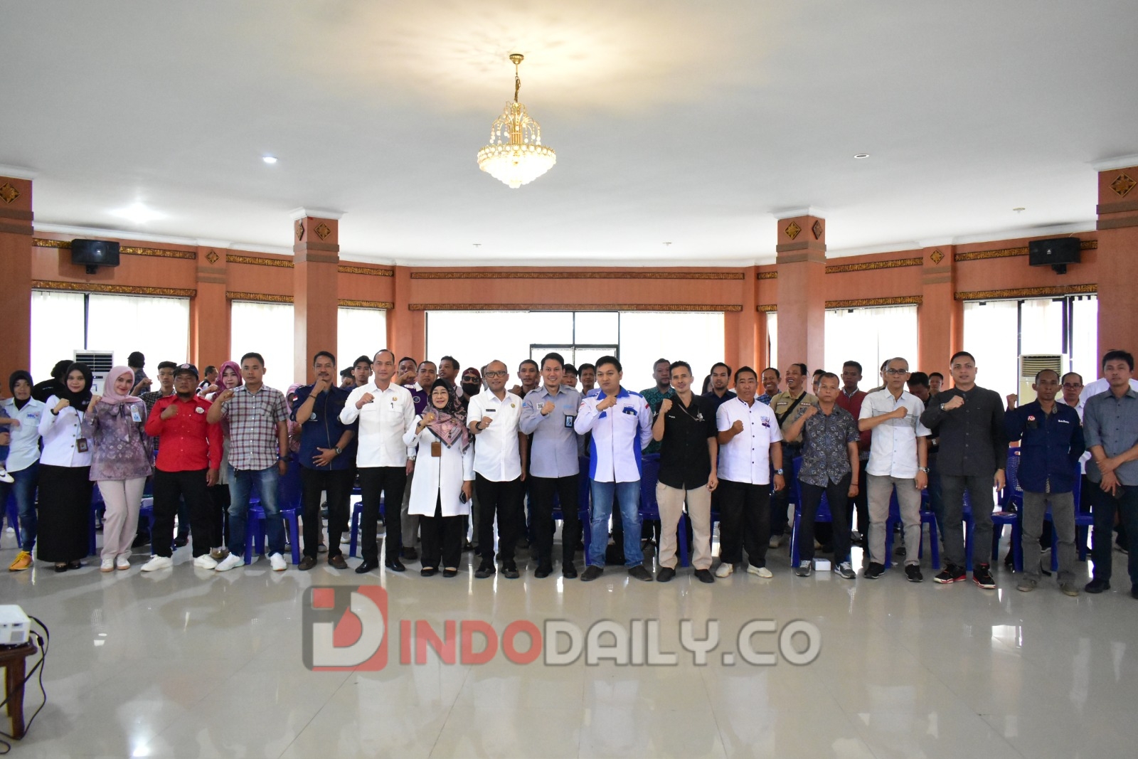 workshop e-katalog lokal dan transaksi digital pelaku usaha media di Kantor Bupati OKI, Kamis, (23/2)