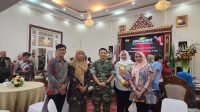 Lapas Perempuan Palembang saat menghadiri Lepas Sambut Dandim 0418/Palembang, Jumat (24/2/2023)