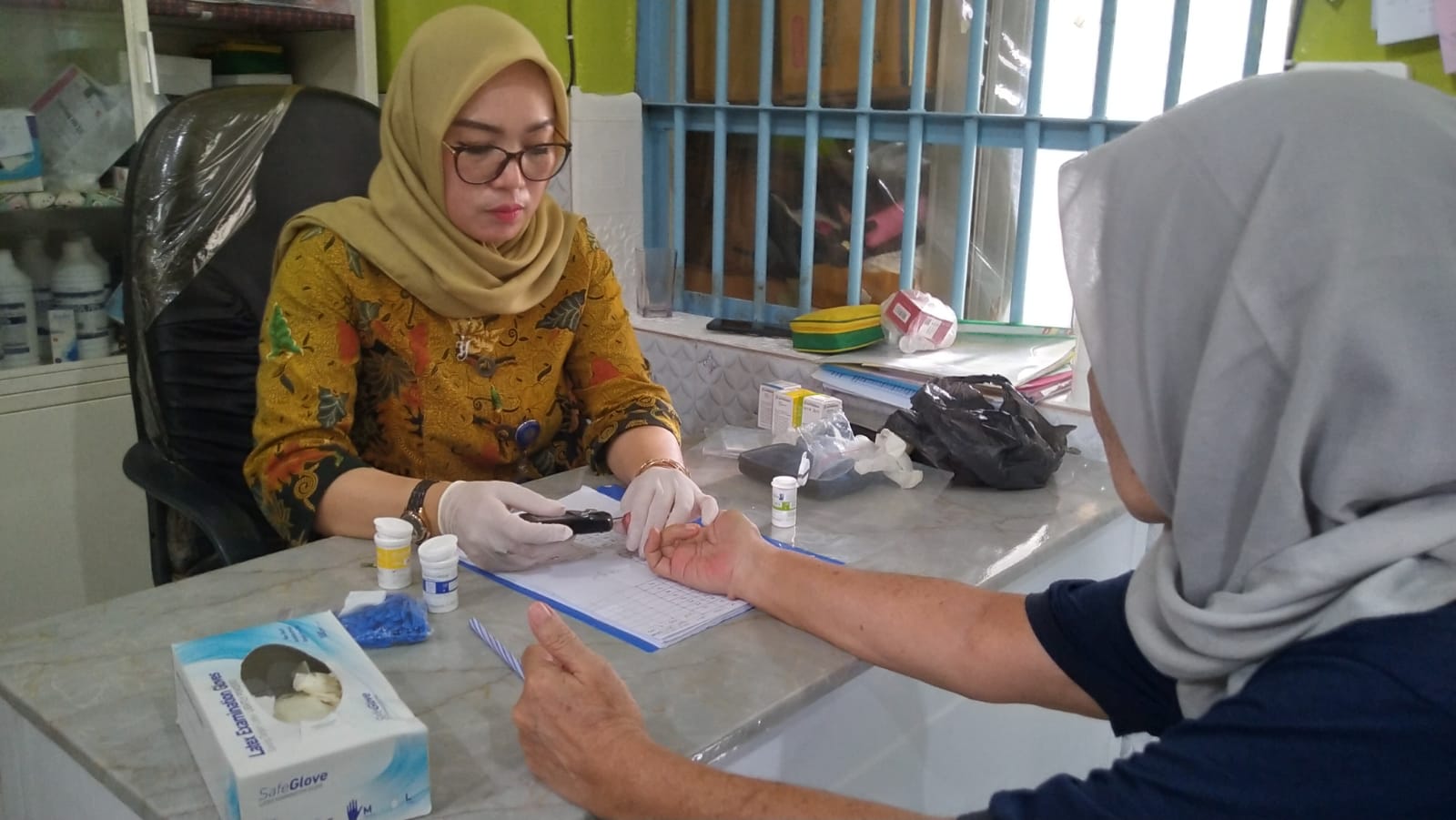Pos Binaan Terpadu (Posbindu) Lansia untuk skrining Penyakit Tidak Menular (PTM) di klinik Lapas Perempuan Palembang