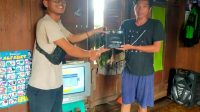 Penyerahan STB gratis kepada masyarakat Kabupaten OKI