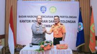 Kepala Basarnas Palembang  Hery Marantika SH MSi  menerima kedatangan Kapolda Sumsel Irjen Pol Albertus Rachmad Wibowo SIK MIK, Senin (27/2/2023)