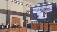 Suasana di di Pengadilan Negeri (PN) Tipikor Palembang, Selasa (28/2/2023)