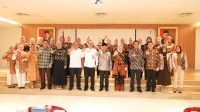 Pj Bupati Muba Apriyadi Mahmud saat audiensi dengan Kepala Perpustakaan Nasional (Perpusnas) RI, Rabu (1/3/2023)