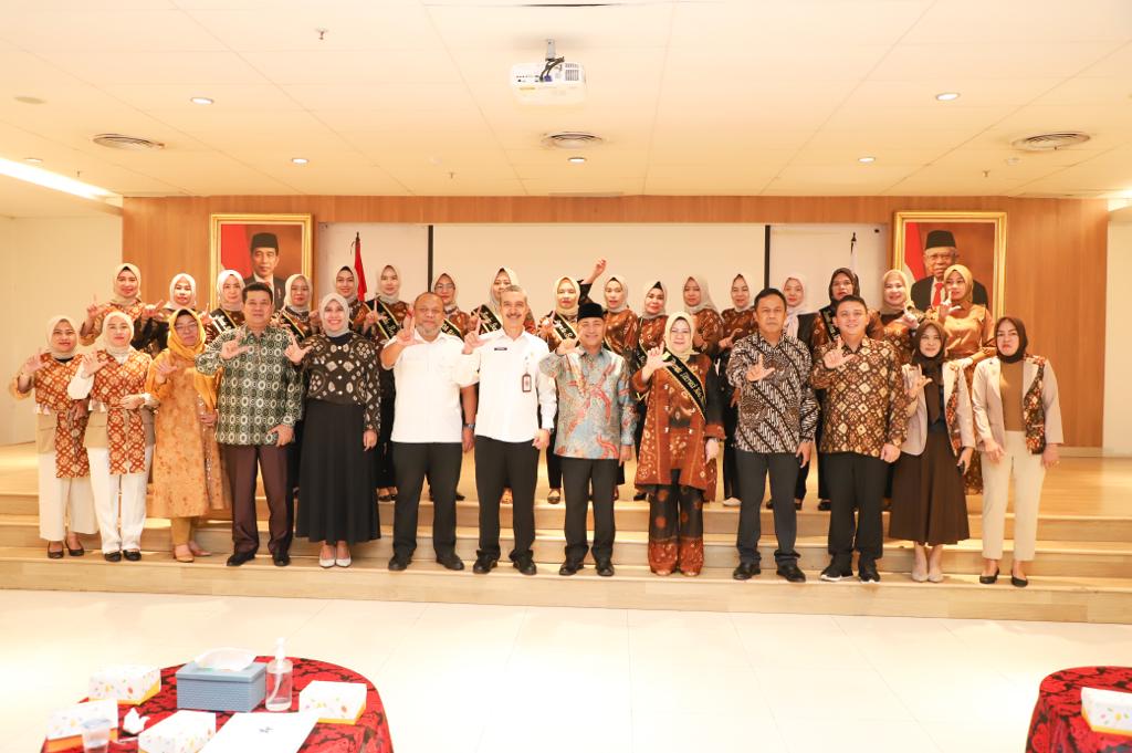 Pj Bupati Muba Apriyadi Mahmud saat audiensi dengan Kepala Perpustakaan Nasional (Perpusnas) RI, Rabu (1/3/2023)