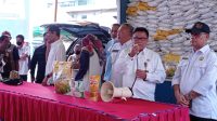 Pemkab OKI bekerja sama dengan Perum Bulog gelar Operasi Pasar Beras Murah, Rabu (1/3/2023)