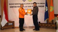 Bupati OKU Timur Ir. H. Lanosin beserta jajaran saat menyambangi kantor Basarnas Palembang, Jumat (03/03/2023)