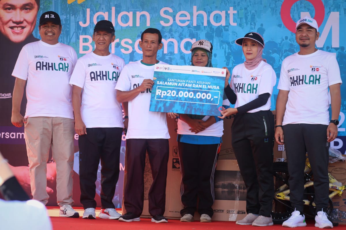 Pemenang Jalan Sehat bersama BUMN, Minggu (5/3/2023) dalam rangka HUT ke-25 Kementrian BUMN