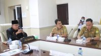 Pemkab Musi Banyuasin saat menghadiri Rakor Pengendalian Inflasi, Senin (6/3/2023)