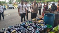 Kapolrestabes Palembang Kombes Pol Mokhamad Ngajib saat konferensi pers, Senin (6/3/2023)