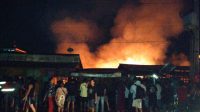 Musibah kebakaran terjadi di Pasar Jeti Sungai Baung Desa Bukit Batu Kecamatan Air Sugihan Kabupaten Ogan Komering Ilir,J umat (10/3) malam