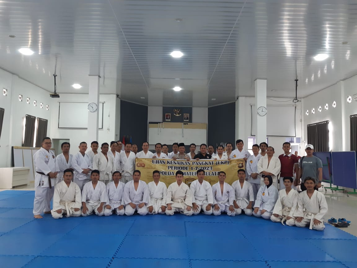 Ujian bela diri polri, Selasa (14/3/2023) di aula H Alex Noerdin