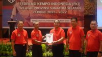 Kakanwil Kemenkumham Sumsel, Dr Ilham Djaya resmi dikukuhkan sebagai Ketua Federasi Kempo Indonesia (FKI) Wilayah Sumatera Selatan, Rabu (15/3)