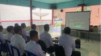 Kalapas Sekayu Ronald Heru Praptama beserta jajaran mengikuti kegiatan Penandatanganan Komitmen Pelaksanaan Aksi Pencegahan Korupsi Tahun 2023-2024, Kamis, (16/03/2023)