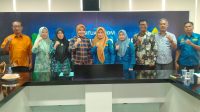 Dinas Kominfo Lahat saat berkunjung ke kantor Dinas Kominfo Muba, Kamis (16/3/2023)