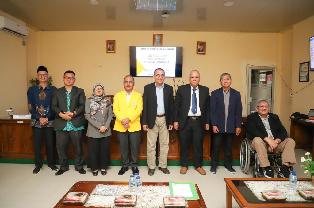 Seminar Proposal Disertasi Program Studi Doktor Administrasi Publik Fakultas Ilmu Sosial dan Ilmu Politik Universitas Sriwijaya, Sabtu (18/3/2023)