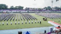 Ribuan Santri se-Kabupaten Ciamis mengikuti Munggahan Bersama Bupati Herdiat, Senin (20/3/2023)