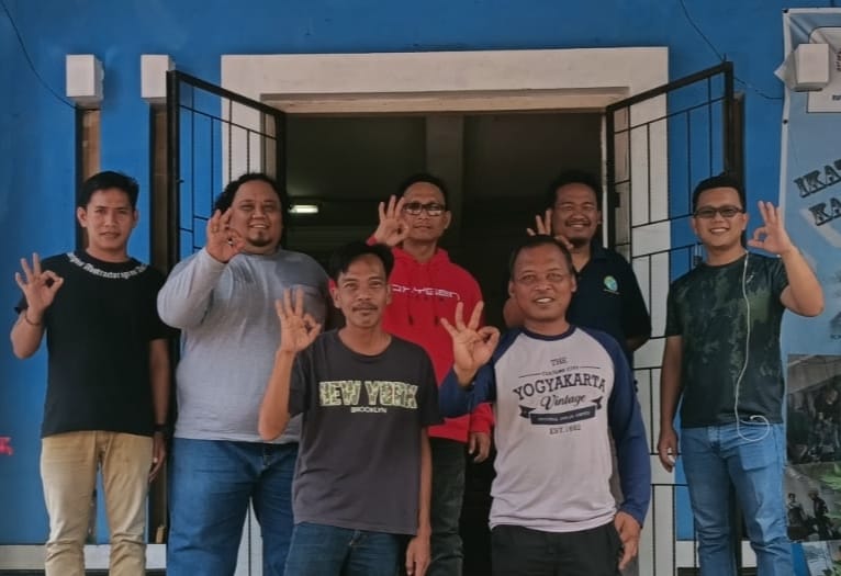 Ketua IWO PALI dan rombongan saat kunjungan ke Seketariat IWO Ogan Komering Ilir,