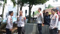 Polres Ciamis Polda Jawa Barat melaksanakan pengecekan jalur dan pos pengamanan menghadapi Operasi Ketupat Tahun 2023