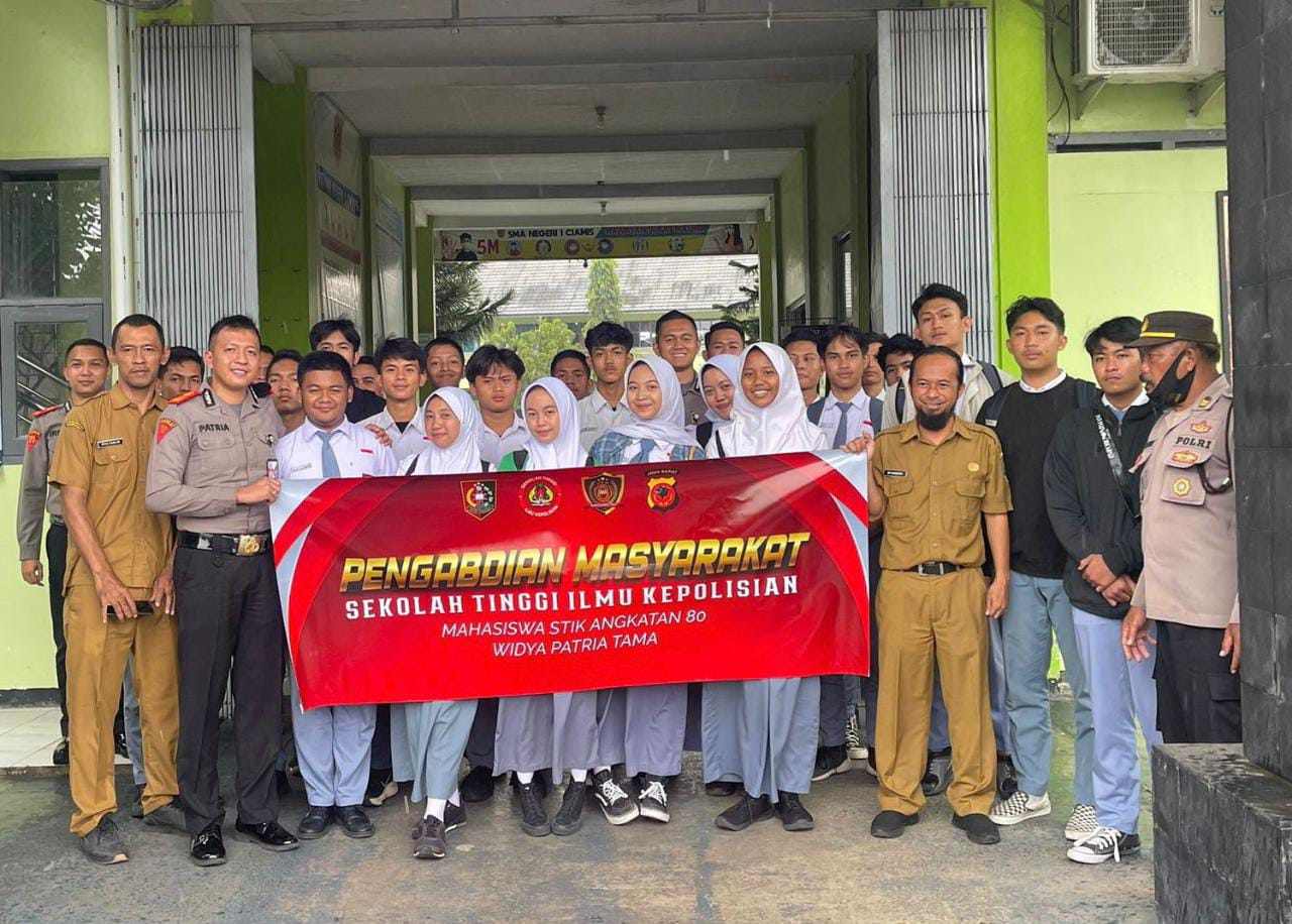 Mahasiswa STIK Lemdiklat Polri angkatan ke-80 melaksanakan sambang ke SMAN 1 Ciamis