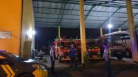 Personel Satuan Samapta Polres Ciamis saat melakukan patroli biru, Kamis (23/3/2023) malam