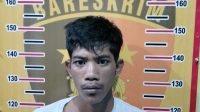 Selamat (34), pencuri ketek saat diamankan Polsek Lais